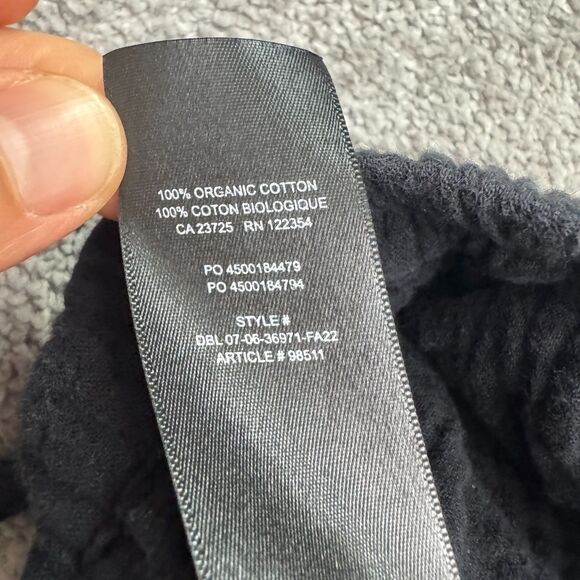 Wilfred Free Aritzia Organic Cotton Wide Leg Palazzo Pants Womens Small Black - Picture 8 of 15